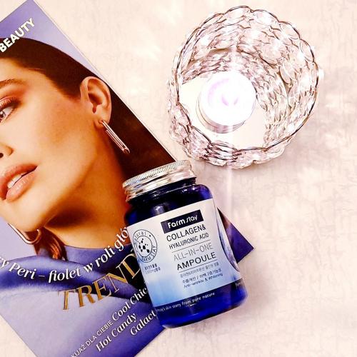 FarmStay Collagen & Hyaluronic Acid All-In-One Ampoule (Wielofunkcyjna ampułka z kwasem hialuronowym i kolagenem) - opinie | zdjęcie do recenzji od Iwona_C - 1