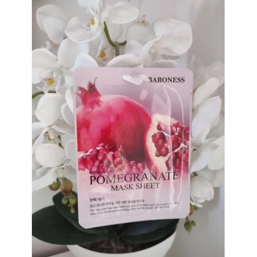 Baroness Pomegranate Mask Sheet (Rozświetlająco-odświeżająca maska w płachcie `Granat`) - opinie | zdjęcie do recenzji od Goya5