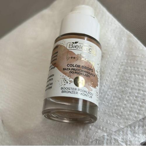 Bielenda Boost Me Up, Color Drops, Baza przyciemniająca do podkładu 3w1 - opinie | zdjęcie do recenzji od Zakatek_beauty - 2