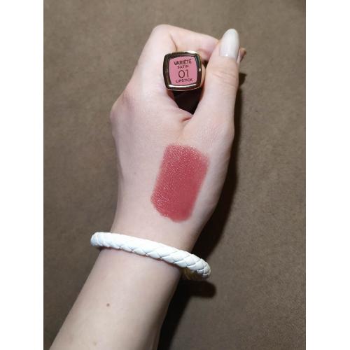 Eveline Cosmetics Variete, Satin Lipstick (Satynowa pomadka w sztyfcie) - opinie | zdjęcie do recenzji od BabuAgu