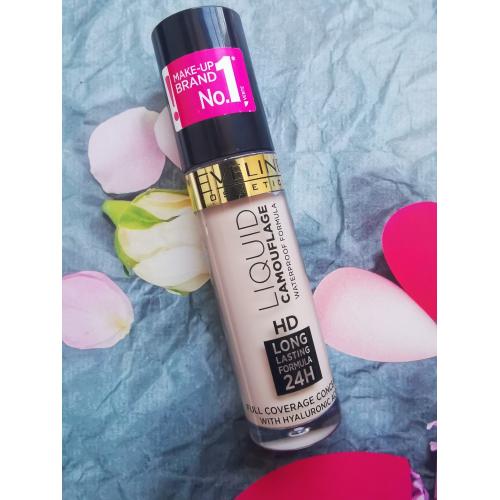 Eveline Cosmetics Liquid Camouflage HD 24H Long Lasting Formula, Full Coverage Concealer (Kamuflaż do twarzy) - opinie | zdjęcie do recenzji od Ewafefka - 1