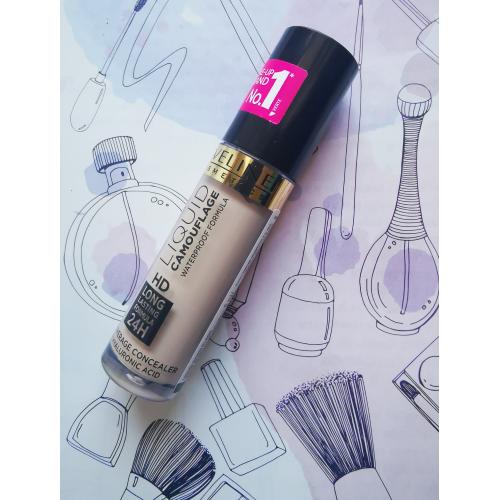 Eveline Cosmetics Liquid Camouflage HD 24H Long Lasting Formula, Full Coverage Concealer (Kamuflaż do twarzy) - opinie | zdjęcie do recenzji od Ewafefka - 5