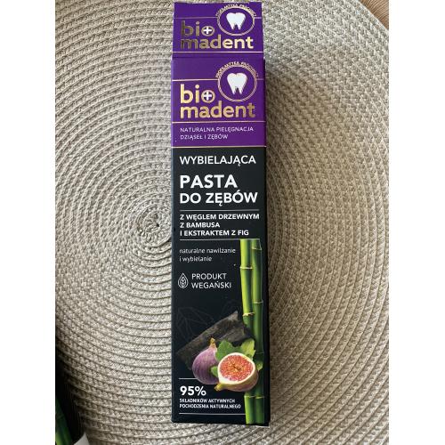 Bio Madent Wybielająca pasta do zębów z węglem drzewnym z bambusa i ekstraktem z fig - opinie | zdjęcie do recenzji od Gogo145 - 1