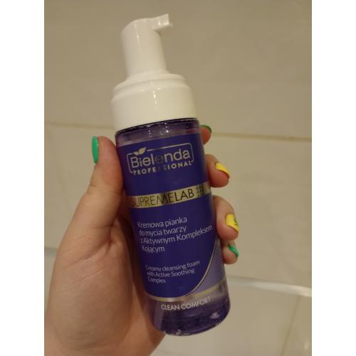 Bielenda Professional SUPREMELAB Clean Comfort, Creamy CleansingFoam with Active Soothing Complex (Kremowa pianka do mycia twarzy z aktywnym kompleksem kojącym) - opinie | zdjęcie do recenzji od mm2991