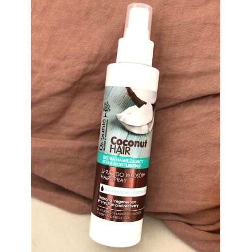 Dr. Sante Coconut Hair, Extra Moisturizing Hair Spray (Spray do włosów z olejem kokosowym) - opinie | zdjęcie do recenzji od Polie55