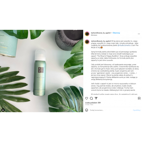 Rituals The Ritual of Jing, Relax Calming Foaming Shower Gel (Silnie pieniący się żel pod prysznic) - opinie | zdjęcie do recenzji od Medea05