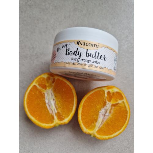Nacomi Natural Body Butter Macadamia Oil & Orange Oil [Sunny Orange Sorbet] (Naturalny balsam do ciała z masłem shea i olejkiem pomarańczowym [Masło do ciała `Pomarańczowy sorbet`]) - opinie | zdjęcie do recenzji od Daria9407