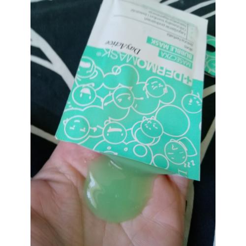 L'biotica Dermomask Day Active Bubble Mask, Maseczka bąbelkowa z aloesem i zieloną herbatą - opinie | zdjęcie do recenzji od Owocowysad - 4