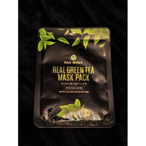 Pax Moly Real Green Tea Mask Pack (Łagodząca maska w płachcie) - opinie | zdjęcie do recenzji od AnnZ13