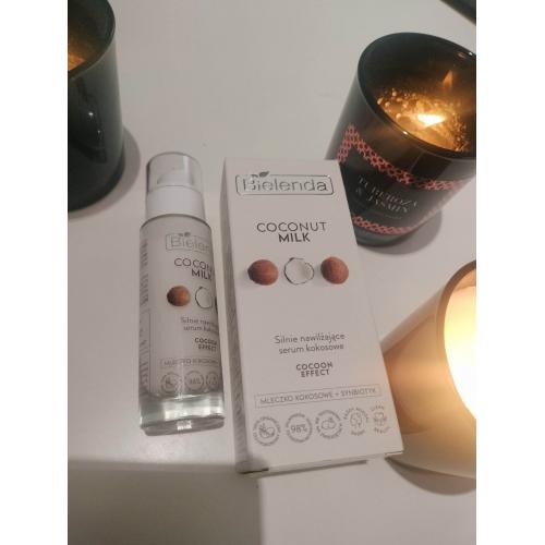 Bielenda Coconut Milk, Silnie nawilżajace serum kokosowe - opinie | zdjęcie do recenzji od blondeinbeauty