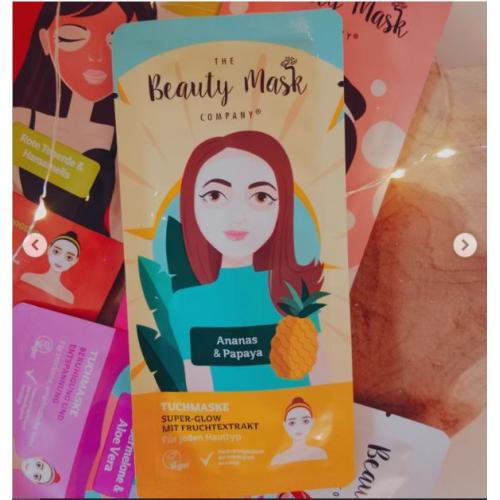 The Beauty Mask Company Super Glow Tuchmaske Ananas & Papaya (Maska w płachcie `Ananas i Papaja`) - opinie | zdjęcie do recenzji od mala_222