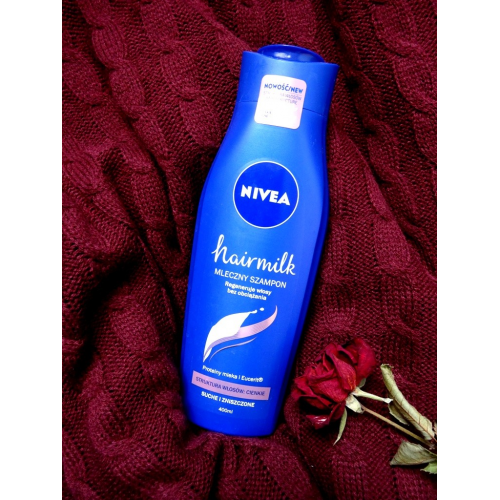 Nivea Hairmilk, Mleczny szampon pielęgnujący do włosów o strukturze cienkiej - opinie | zdjęcie do recenzji od Kokos3k