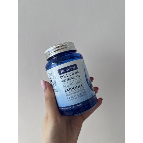 FarmStay Collagen & Hyaluronic Acid All-In-One Ampoule (Wielofunkcyjna ampułka z kwasem hialuronowym i kolagenem) - opinie | zdjęcie do recenzji od Julia2018