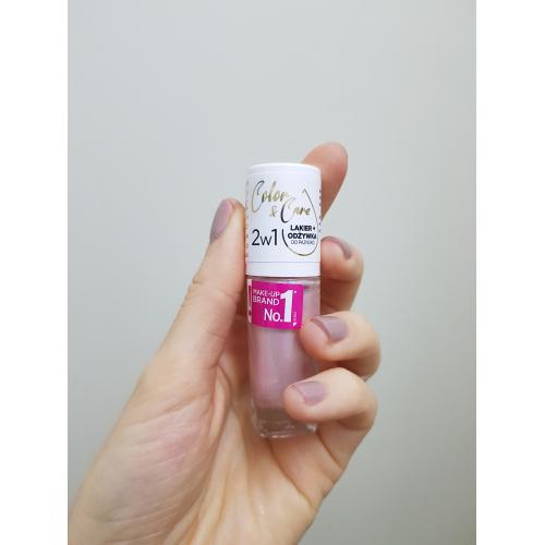 Eveline Cosmetics Color & Care, Lakier + odżywka do paznokci 2 w 1 - opinie | zdjęcie do recenzji od Zoe_Zebra