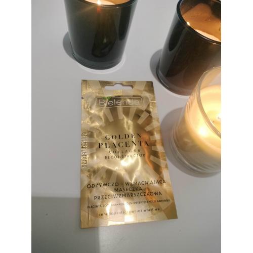 Bielenda Golden Placenta Collagen Reconstructor, Odżywczo-wzmacniająca maseczka przeciwzmarszczkowa - opinie | zdjęcie do recenzji od blondeinbeauty