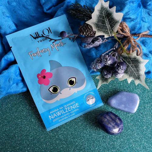 Niuqi Fantasy Mask, Maska na tkaninie nawilżenie `Romantyczny Rekin` - opinie | zdjęcie do recenzji od Elednor
