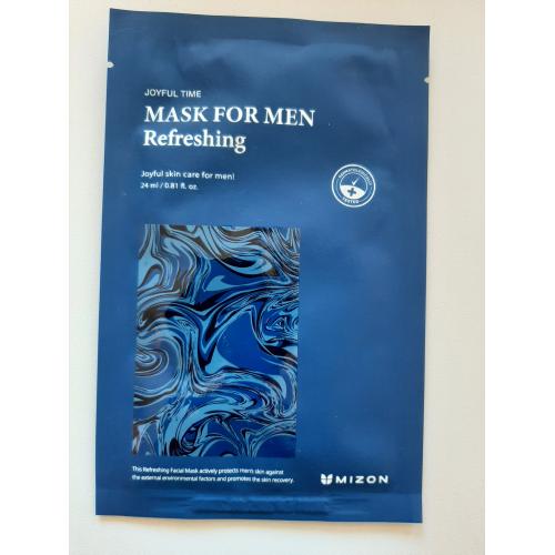 Mizon Joyful Time, Mask For Men Refreshing (Odświeżająca maska w płacie dla mężczyzn) - opinie | zdjęcie do recenzji od Calypso84