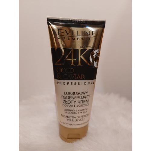 Eveline Cosmetics 24K Gold & Caviar, Luksusowy regenerujący złoty krem do rąk i paznokci - opinie | zdjęcie do recenzji od M_art_a_Anna