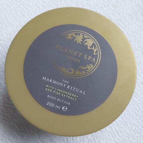 Avon Planet Spa, The Harmony Ritual, Body Butter (Masło do ciała z ekstraktami z borówki i sosny) - opinie | zdjęcie do recenzji od bbozenka
