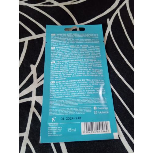Biotaniqe OnSkin, Hydrating Sheet Mask (Nawilżająca maska na tkaninie) - opinie | zdjęcie do recenzji od Owocowysad - 3