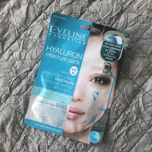 Eveline Cosmetics Hyaluron Moisture Pack (Ultranawilżająca maska na tkaninie z kwasem hialuronowym) - opinie | zdjęcie do recenzji od Crystal1994