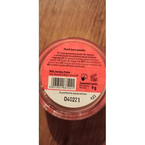 Lovely Peach Loose Powder (Utrwalający puder do twarzy) - opinie | zdjęcie do recenzji od ciasteczkowapanna - 2
