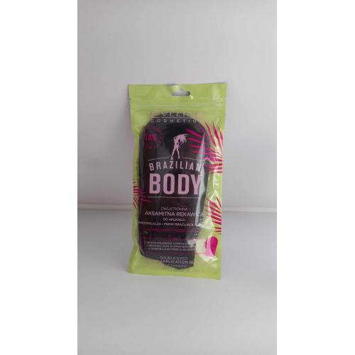 Eveline Cosmetics Brazilian Body, Dwustronna aksamitna rękawica do aplikacji samoopalacza, pianki brązującej i balsamu - opinie | zdjęcie do recenzji od Madeleine987 - 1