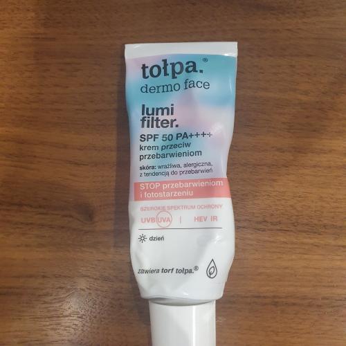 Tołpa Dermo Face, Lumi Filter, Krem przeciw przebarwieniom SPF 50 PA++++ - opinie | zdjęcie do recenzji od mariolka74 - 1