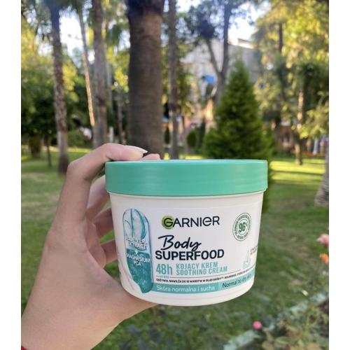 Garnier Body Superfood, Aloe Vera Extract + Magnesium PCA 48H Soothing Cream (Kojący krem do ciała z ekstraktem z aloesu i solą magnezową) - opinie | zdjęcie do recenzji od Gogo145 - 1