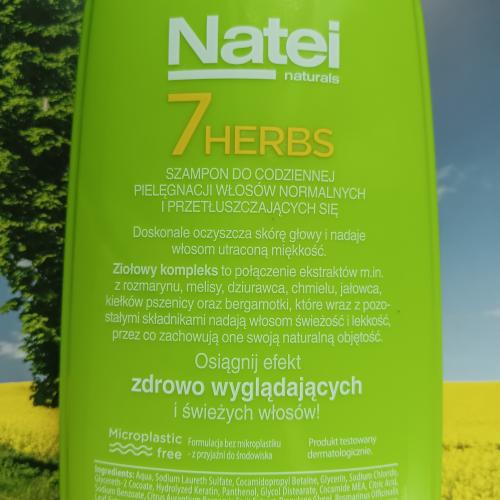Natei Naturals, 7 Herbs, Szampon pielęgnujący - opinie | zdjęcie do recenzji od medyta1988 - 1