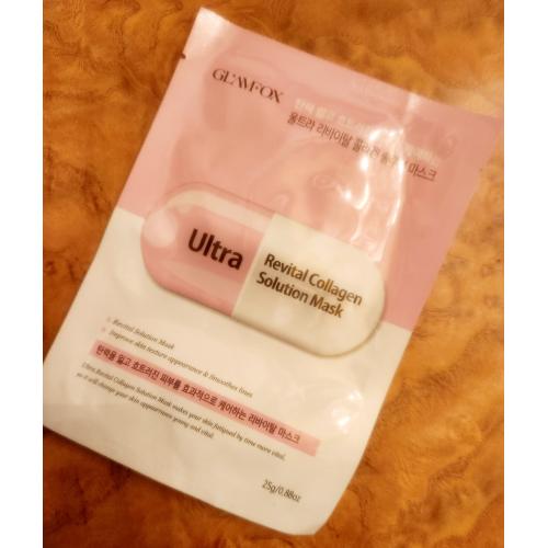 Glamfox Ultra, Revital Collagen Solution Mask (Rewitalizująca kolagenowa maska w płachcie do skóry przesuszonej i dojrzałej) - opinie | zdjęcie do recenzji od Iwona_C