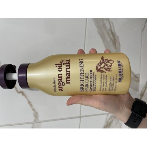 Luxliss Argan Oil & Marula, Brightening Conditioner (Odżywka nablyszczajaca) - opinie | zdjęcie do recenzji od Medea05