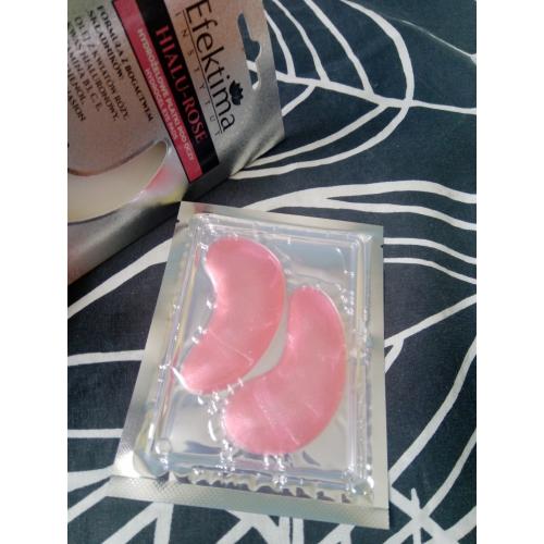 Efektima Hialu Rose, Hydrogel Eye Pads (Hydrożelowe płatki na zmarszczki i "worki" pod oczami) - opinie | zdjęcie do recenzji od Owocowysad - 4