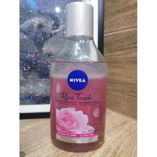 Nivea Rose Touch, Dwufazowy płyn micelarny z organiczną wodą różaną (nowa wersja) - opinie | zdjęcie do recenzji od Klaudek898