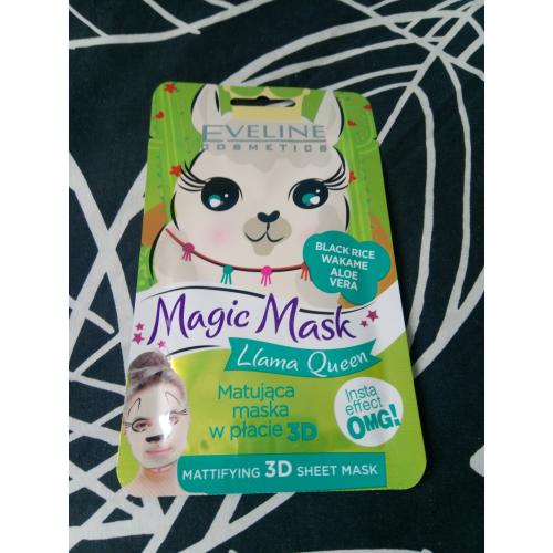 Eveline Cosmetics Magic Mask, Matująca maska w płacie 3D `Lama Queen` - opinie | zdjęcie do recenzji od Owocowysad - 4