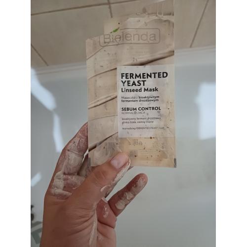 Bielenda Fermented Yeast Linseed Mask Sebum Control (Normalizująca maseczka z bioaktywnym fermentem drożdżowym) - opinie | zdjęcie do recenzji od KIN0183