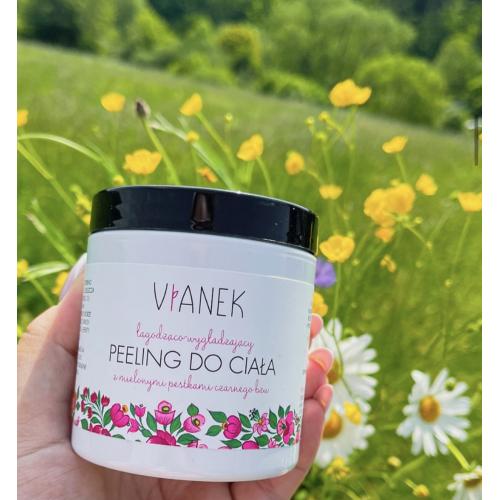 Vianek Seria Różowa, Łagodząco - wygładzający peeling do ciała - opinie | zdjęcie do recenzji od Babski_zakatek_