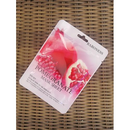 Baroness Pomegranate Mask Sheet (Rozświetlająco-odświeżająca maska w płachcie `Granat`) - opinie | zdjęcie do recenzji od Justyna_moja_pielegnacja