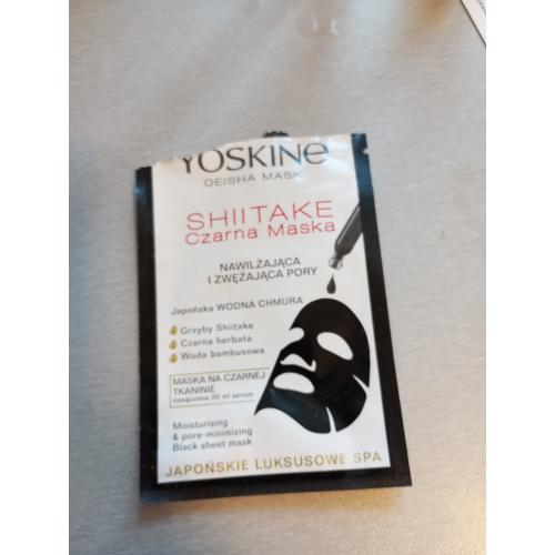 Yoskine Geisha Mask Shitake (Czarna maska nawilżająca) - opinie | zdjęcie do recenzji od mm2991
