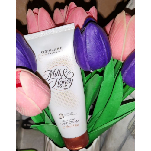 Oriflame Milk & Honey Gold, Moisturising Hand Cream (Nawilżający krem do rąk) - opinie | zdjęcie do recenzji od jolanta_rudzewicz