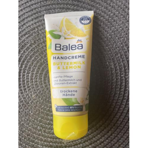 Balea Handcreme Buttermilk & Lemon (Krem do rąk z maślanką i ekstraktem z cytryny) - opinie | zdjęcie do recenzji od Gogo145