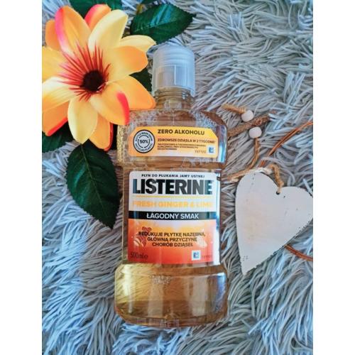 Listerine Fresh Ginger & Lime, Płyn do płukania jamy ustnej  `Łagodny smak` - opinie | zdjęcie do recenzji od Anuusiaczeek