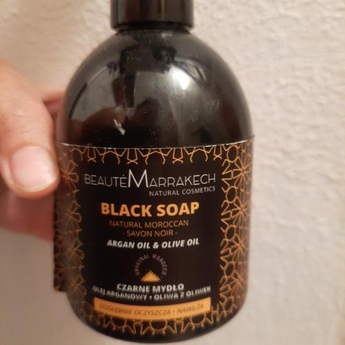 Beaute Marrakech Savon Noir Maroccan Black Soap with Argan Oil (Czarne mydło naturalne w płynie arganowe) - opinie | zdjęcie do recenzji od lusia1987