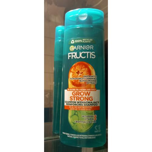 Garnier Fructis, Grow Strong Orange, Reinforcing Shampoo (Wzmacniający szampon do włosów cienkich z ekstraktem z pomarańczy) - opinie | zdjęcie do recenzji od Klaudek898 - 2