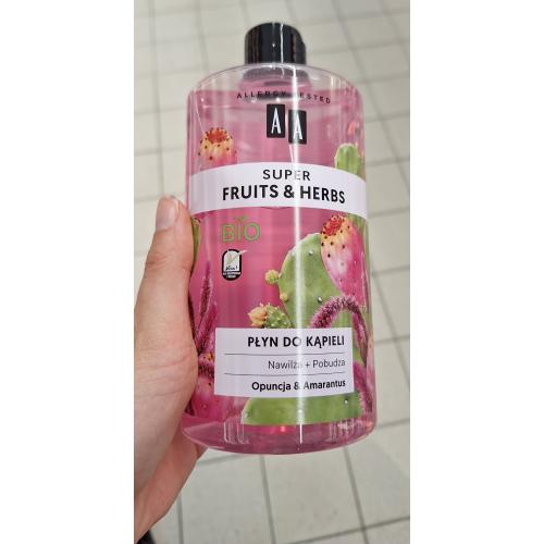 AA Super Fruits & Herbs, Płyn do kąpieli `Opuncja & amarantus` - opinie | zdjęcie do recenzji od Narcyz90