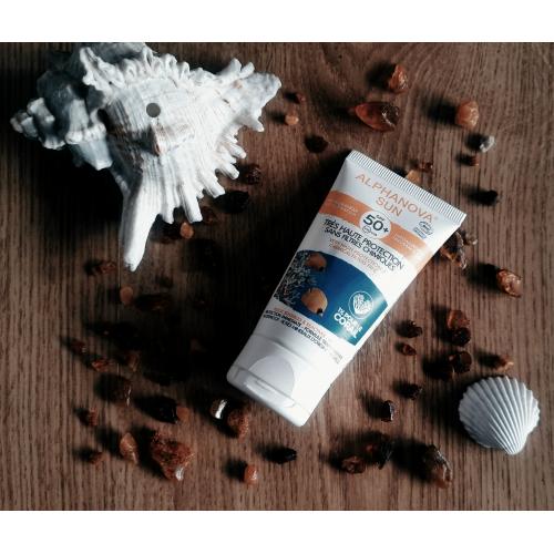 Alphanova Sante Sun, Creme Solaire SPF 50+ (Krem na słońce dla każdego rodzaju skóry SPF 50+) - opinie | zdjęcie do recenzji od lusia1987