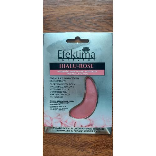 Efektima Hialu Rose, Hydrogel Eye Pads (Hydrożelowe płatki na zmarszczki i "worki" pod oczami) - opinie | zdjęcie do recenzji od Malgos_es - 1
