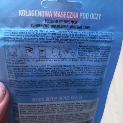 Purederm Collagen Eye Zone Mask (Kolagenowa maseczka na oczy) - opinie | zdjęcie do recenzji od patkakz
