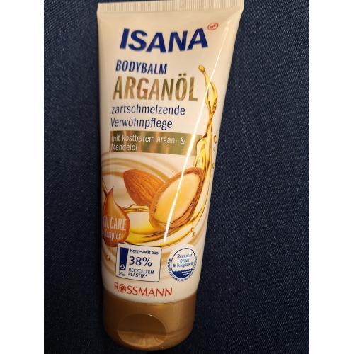 Isana Arganol, Bodybalm (Mleczko do ciała z olejem arganowym i olejem migdałowym) - opinie | zdjęcie do recenzji od Narcyz90