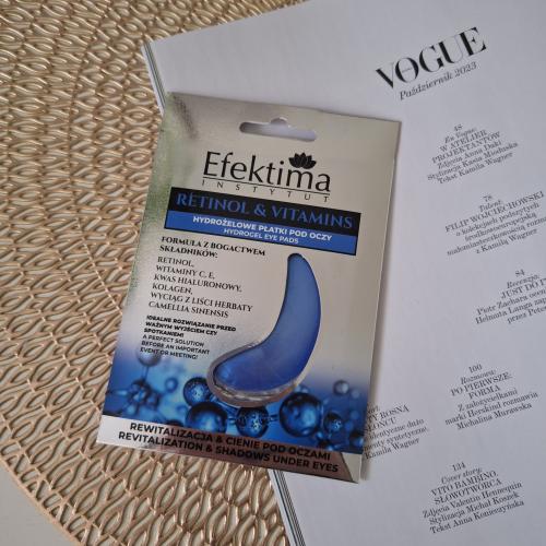 Efektima Retinol & Vitamins, Hydrożelowe płatki pod oczy - opinie | zdjęcie do recenzji od Rabaciara